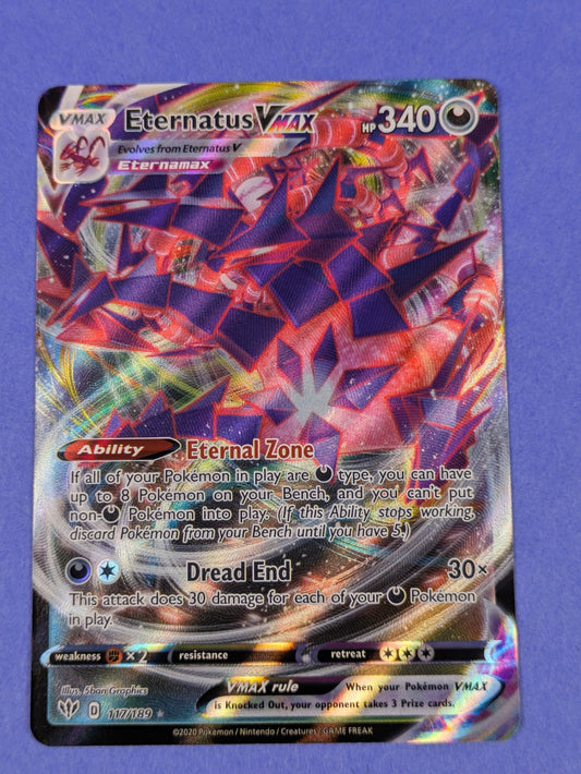 Eternatus VMAX - 117/189 - Ultra Rare Holo Darkness Ablaze - Pokemon Card - MP