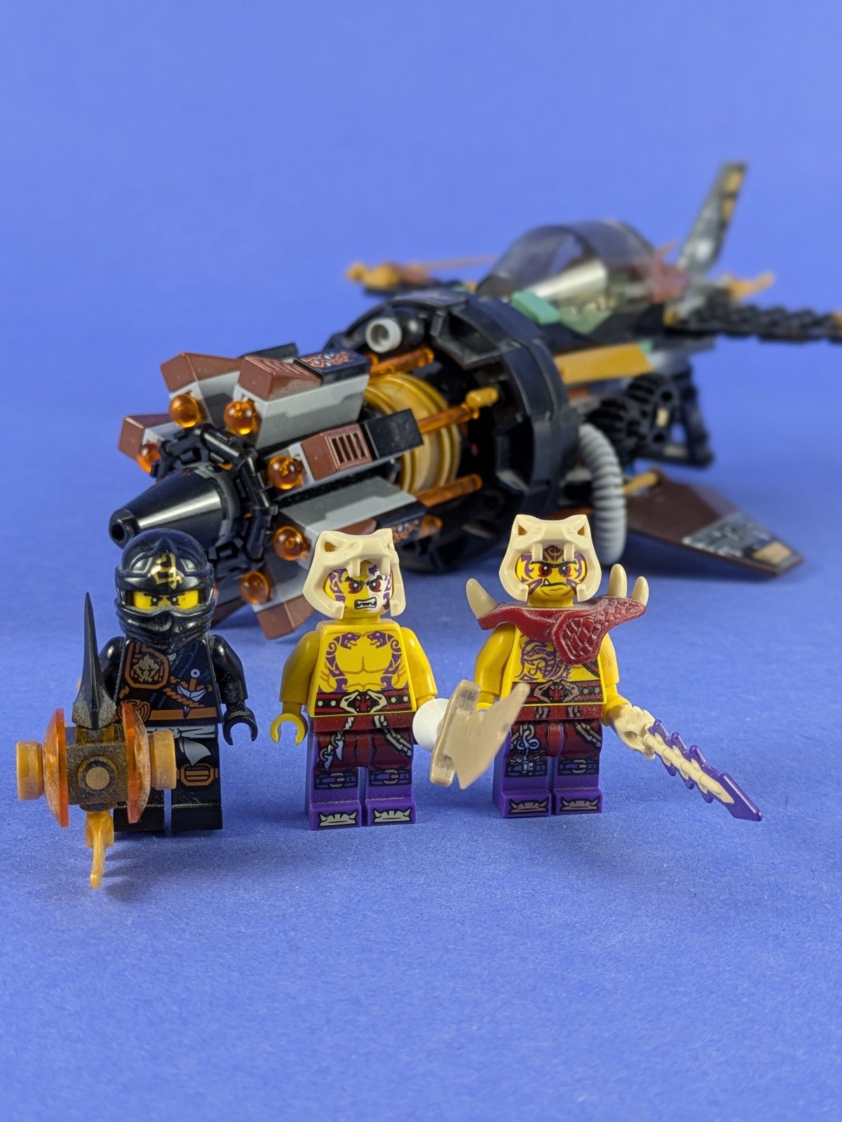 LEGO NINJAGO Boulder Blaster 70747 Complete Set Pre-Owned