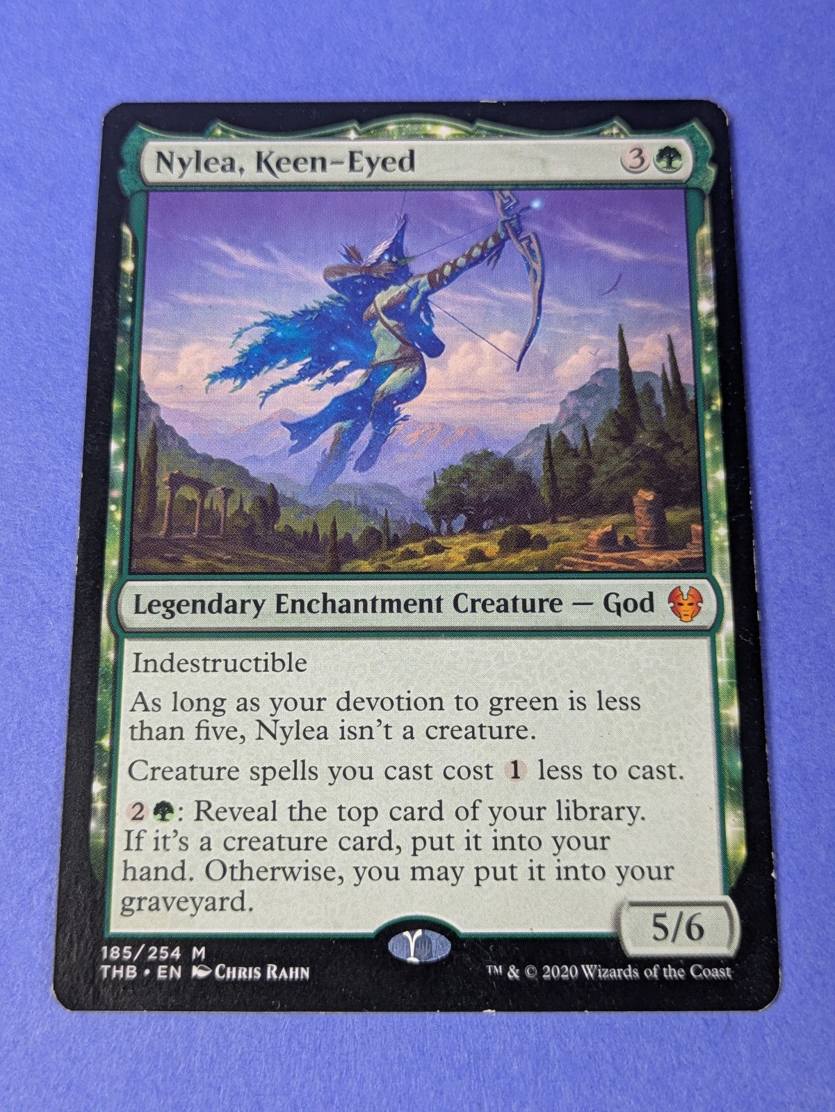 MTG Magic: Theros Beyond Death: Nylea, Keen-Eyed #185/254 Mythic - LP