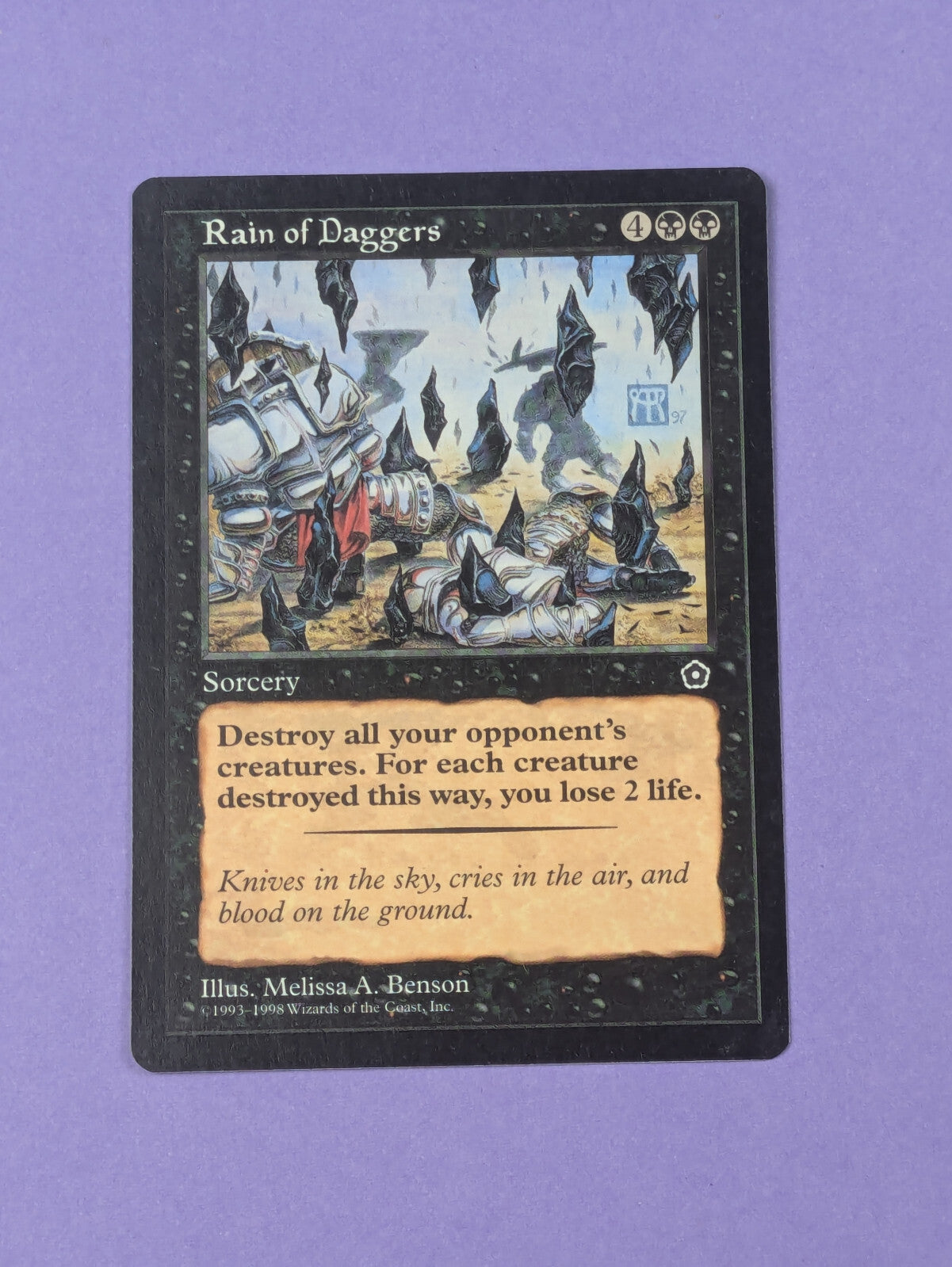 MTG Magic The Gathering: Portal Second Age- Rain of Daggers- Rare- Near Mint