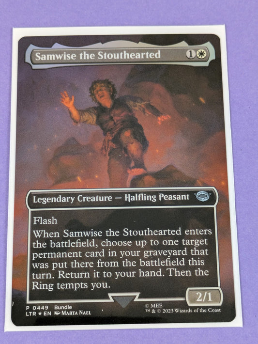 MTG: The Lord of the Rings: Samwise the Stouthearted Foil #0449 Promotional - NM