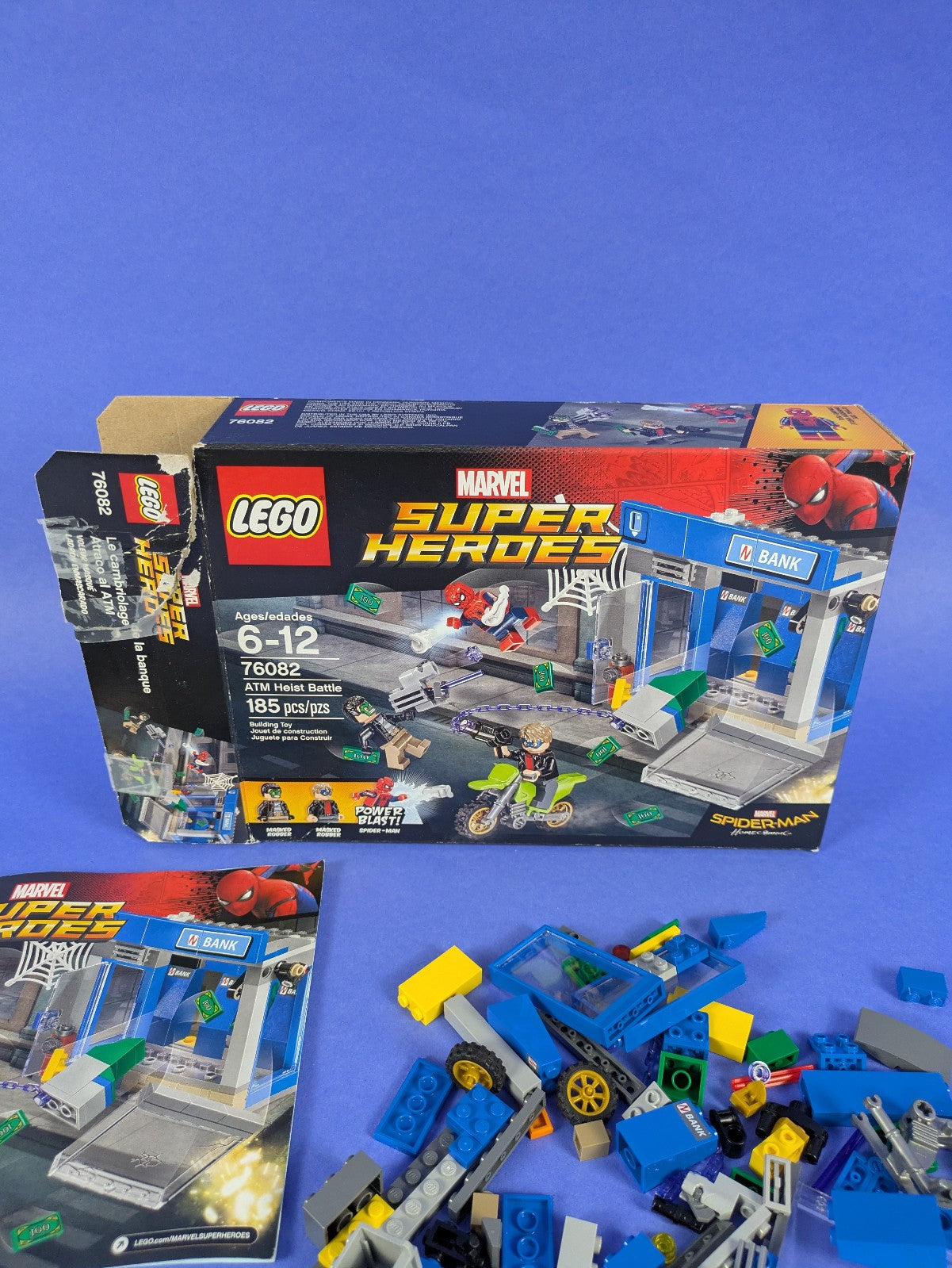Lego Super Heroes: Spider-Man Homecoming: ATM Heist Battle Set 76082 No Book
