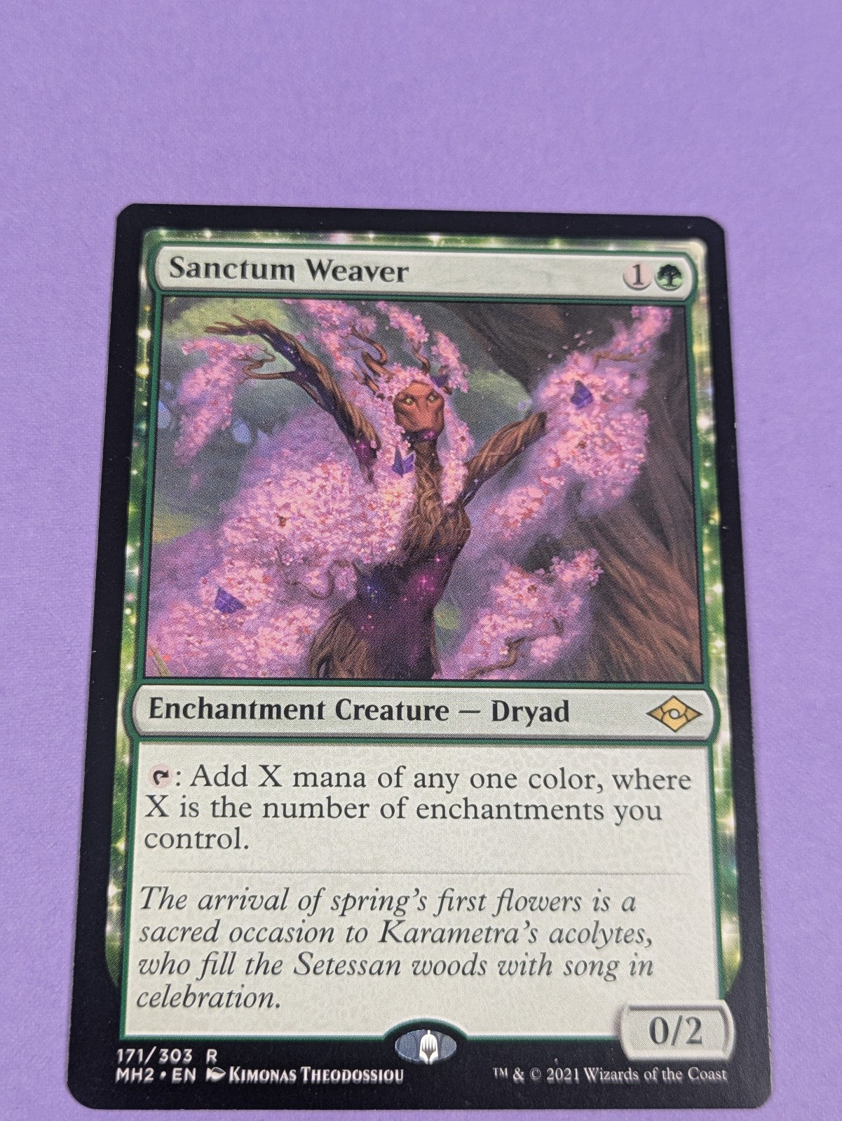 MTG Magic: Modern Horizons 2: Sanctum Weaver #171/303 Rare - NM