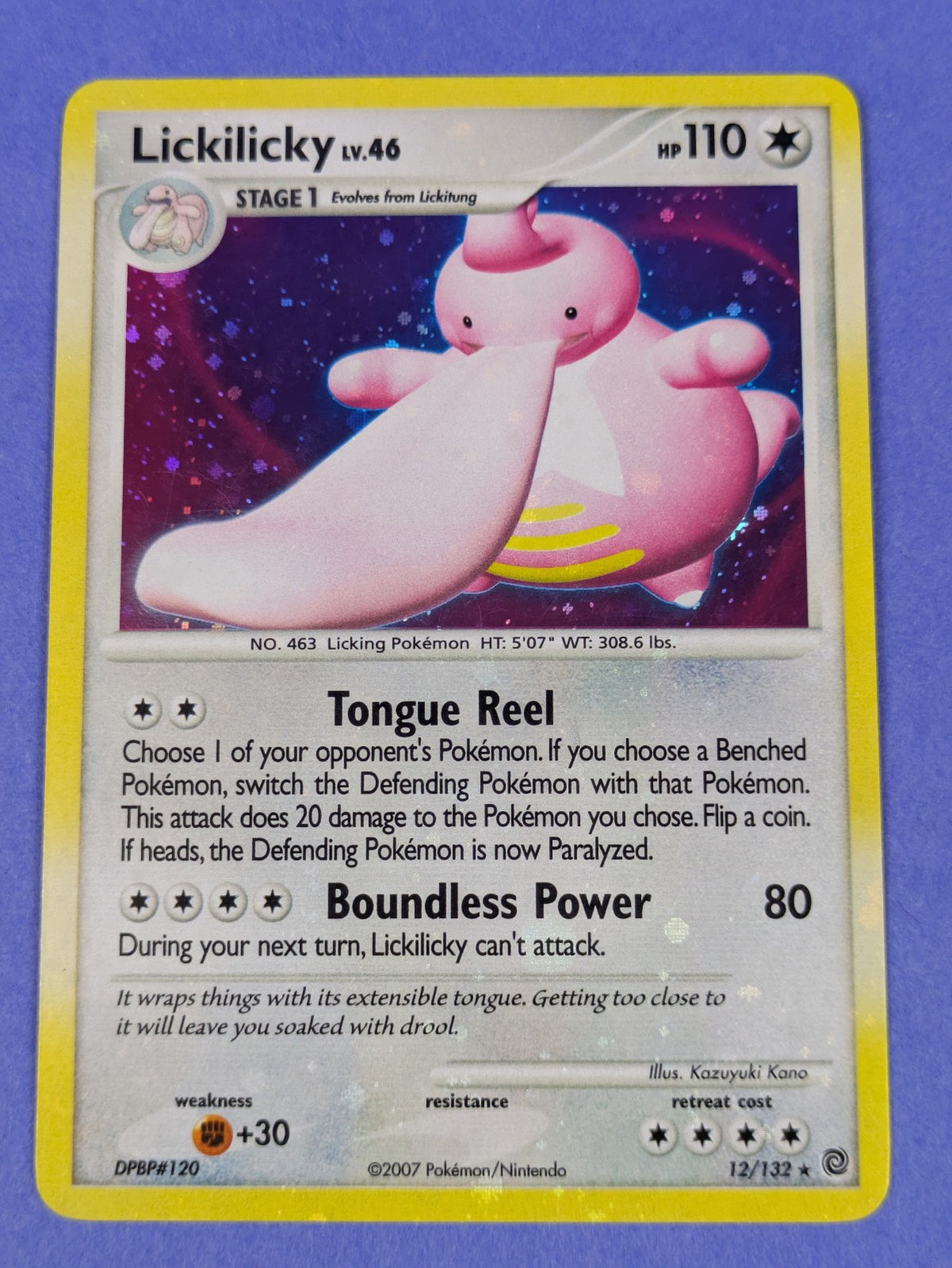 Lickilicky - 12/132 - Holo Rare Secret Wonders - Pokemon Card - LP