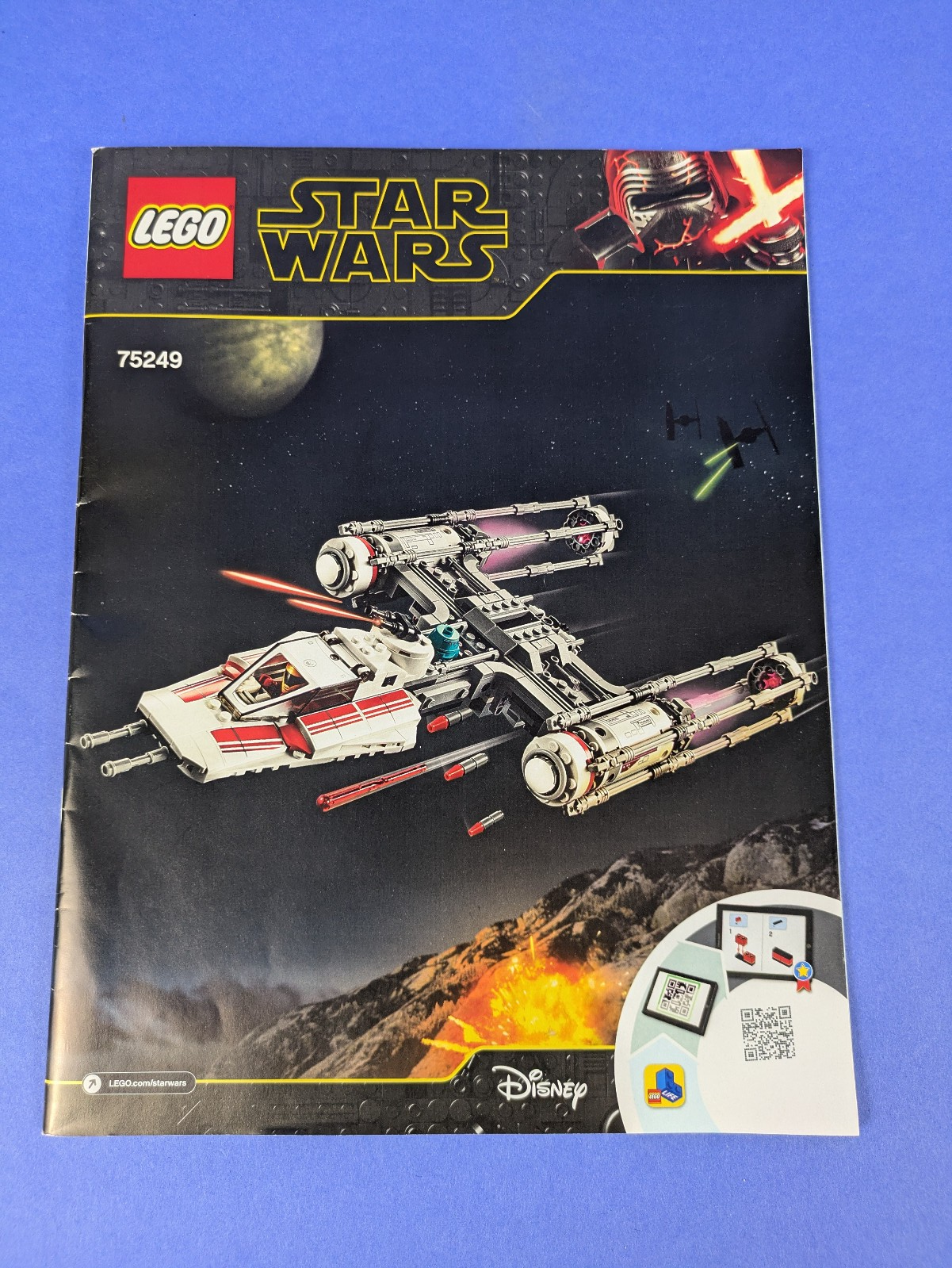 Lego Star Wars: Resistance Y-Wing Starfighter Set 75249 - w/ Instructions