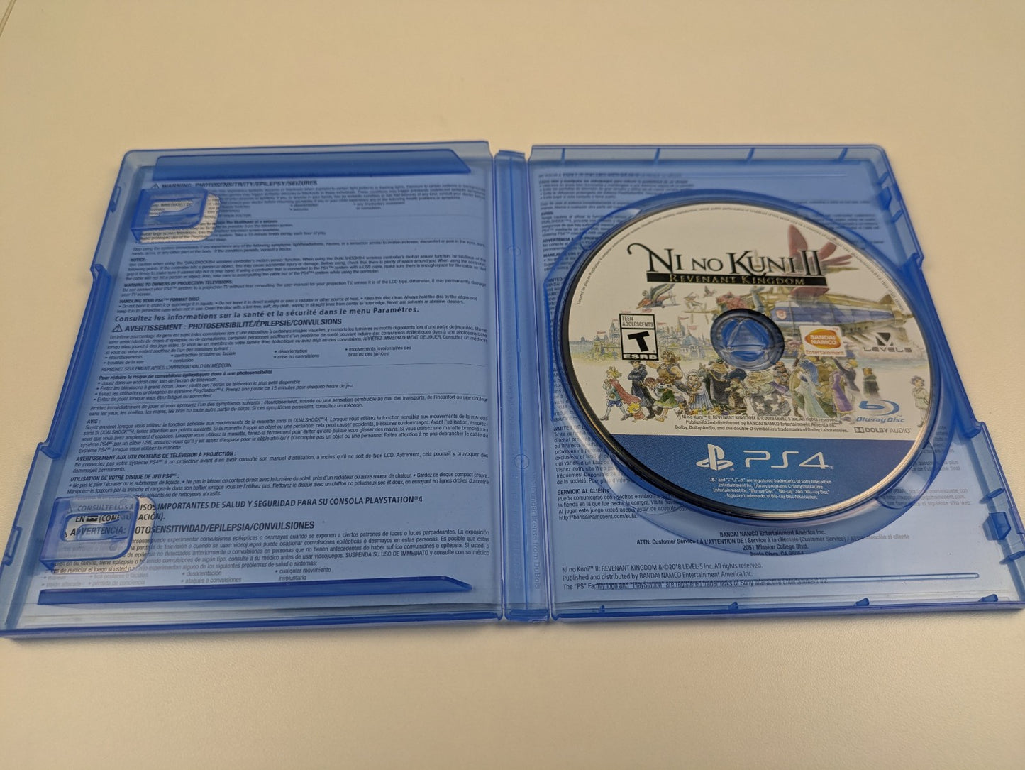 Ni no Kuni II: Revenant Kingdom (PS4, 2018) No Manual