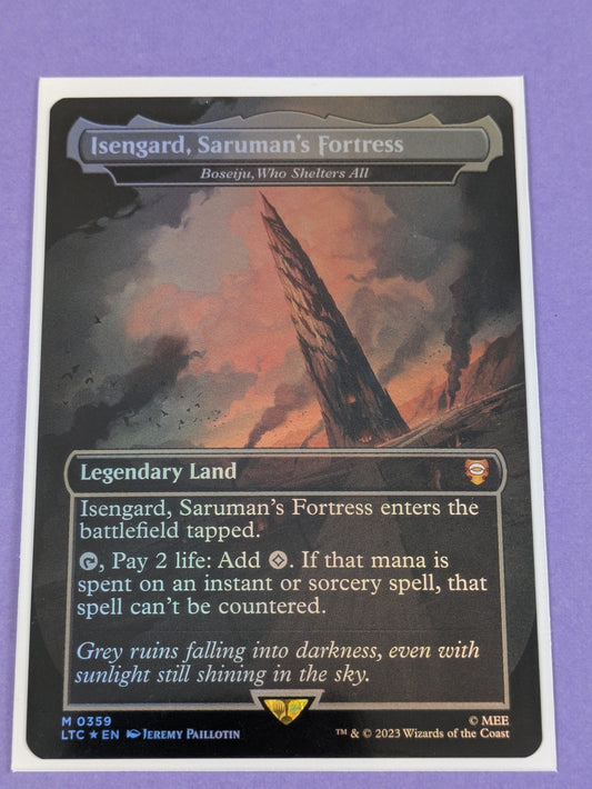 MTG: LOTR: Isengard, Saruman's Fortress - Boseiju, Who Shelters All Foil 0359 NM