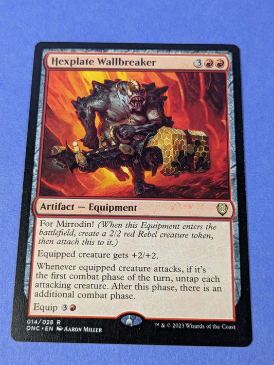 MTG Magic the Gathering: Phyrexia: Hexplate Wallbreaker #014/028 Rare - NM