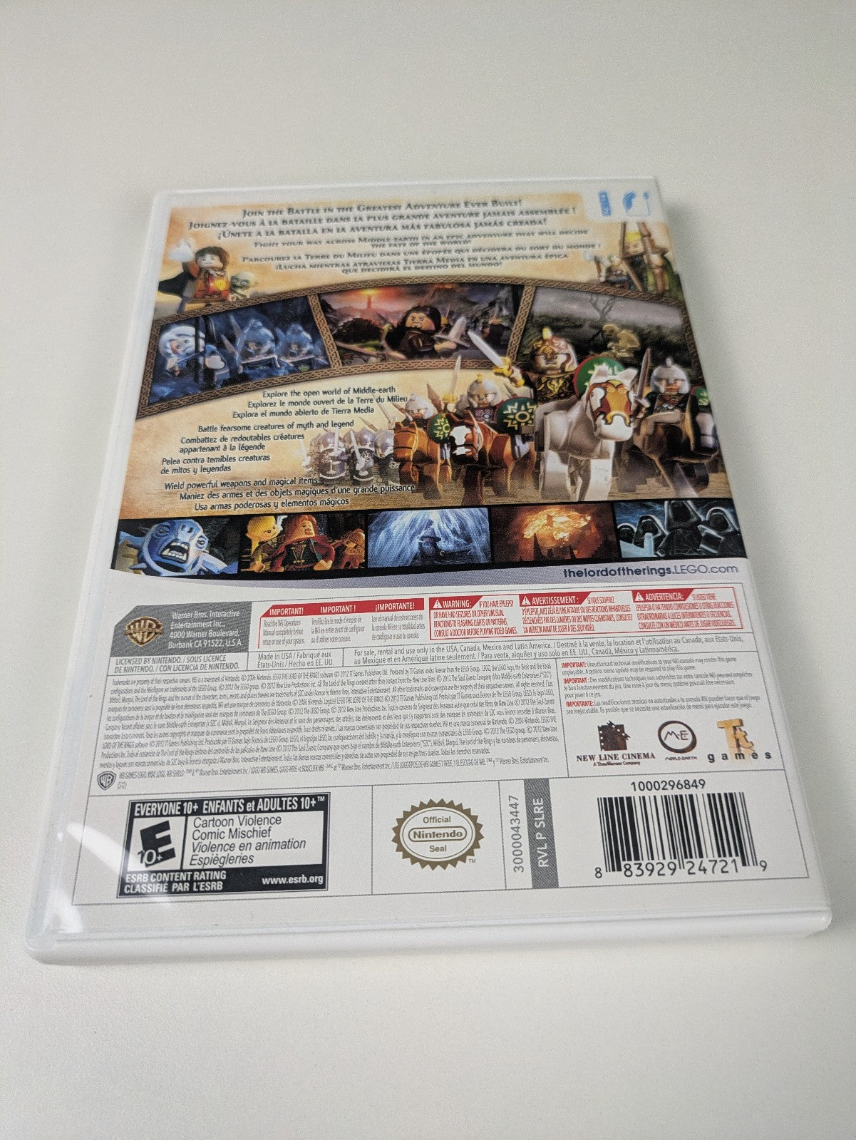 LEGO The Lord of the Rings (Nintendo Wii, 2012) CIB