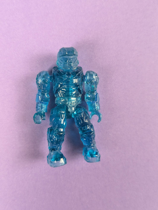 HALO Mega Bloks UNSC Active Camo Spartan Recruit Blue Transluscent DPP70