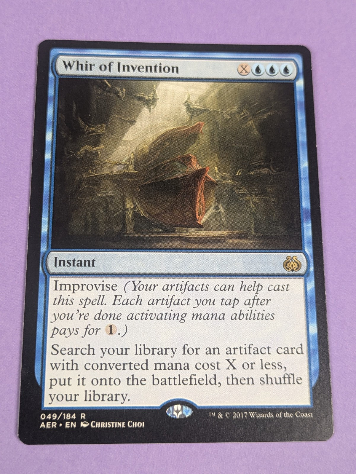MTG Magic: Aether Revolt: Whir of Invention #049/184 Rare - NM