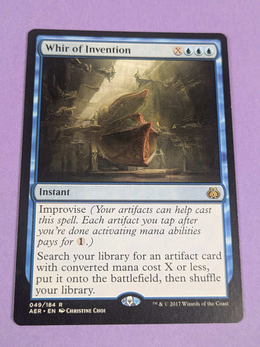 MTG Magic: Aether Revolt: Whir of Invention #049/184 Rare - NM