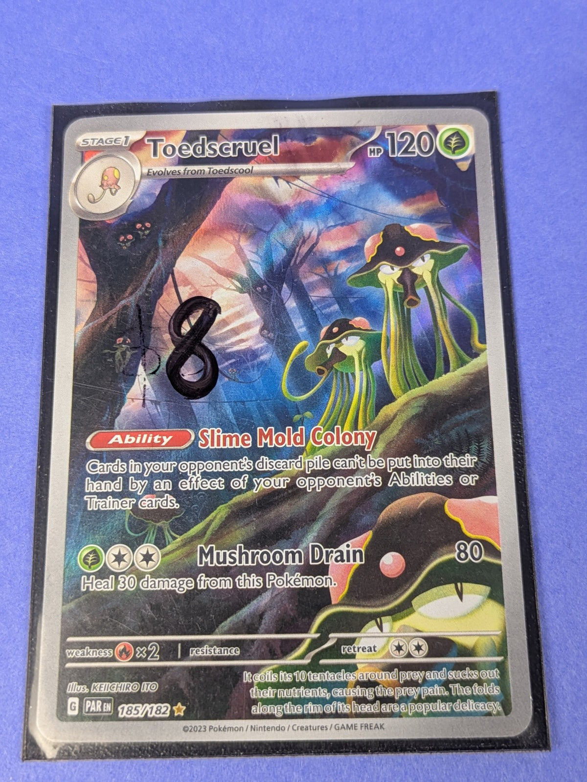Toedscruel - 185/182 - Illustration Rare Paradox Rift - Pokemon Card - NM