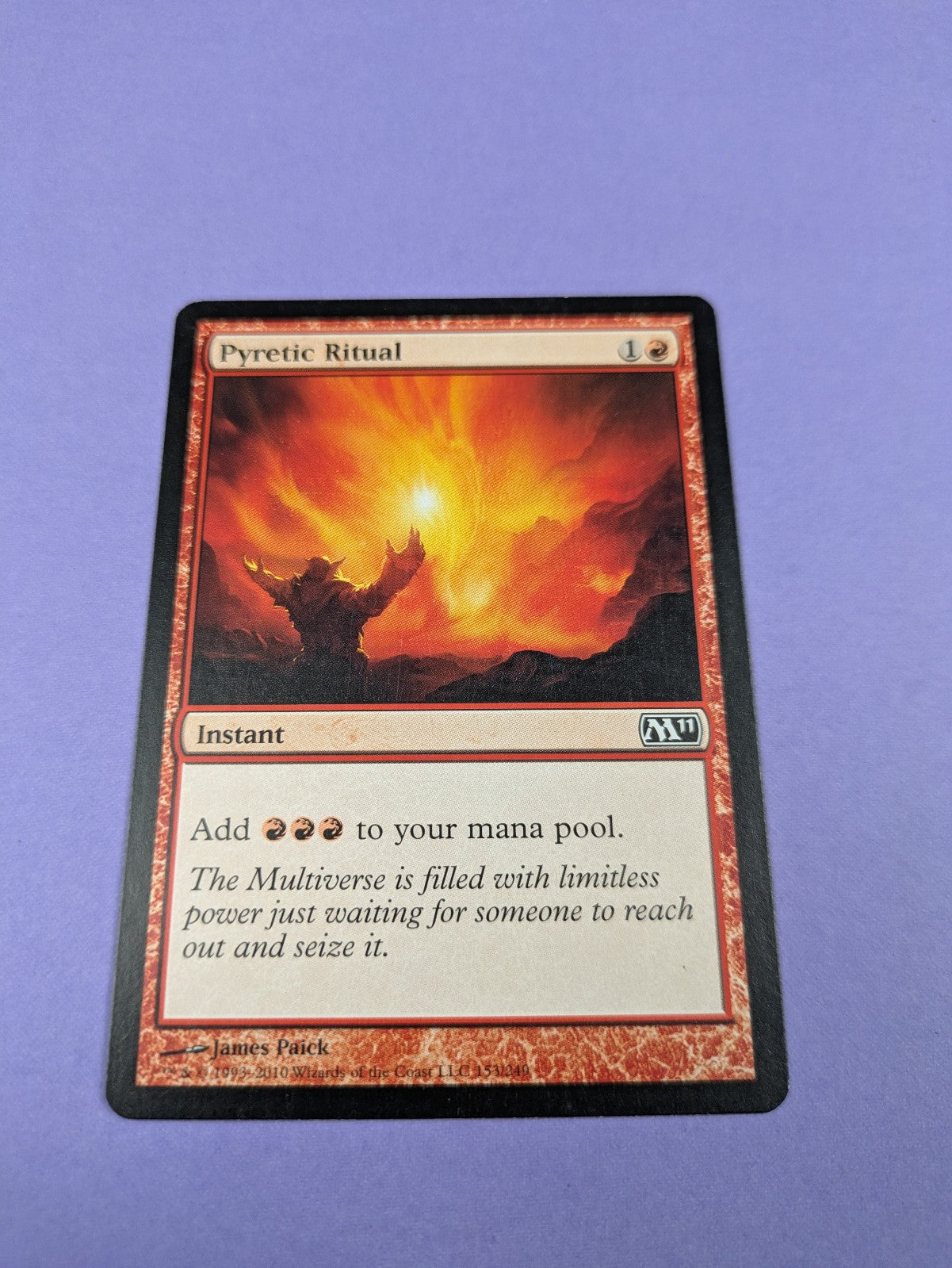 MTG Magic: Magic 2011: Pyretic Ritual #153/249 Common - NM