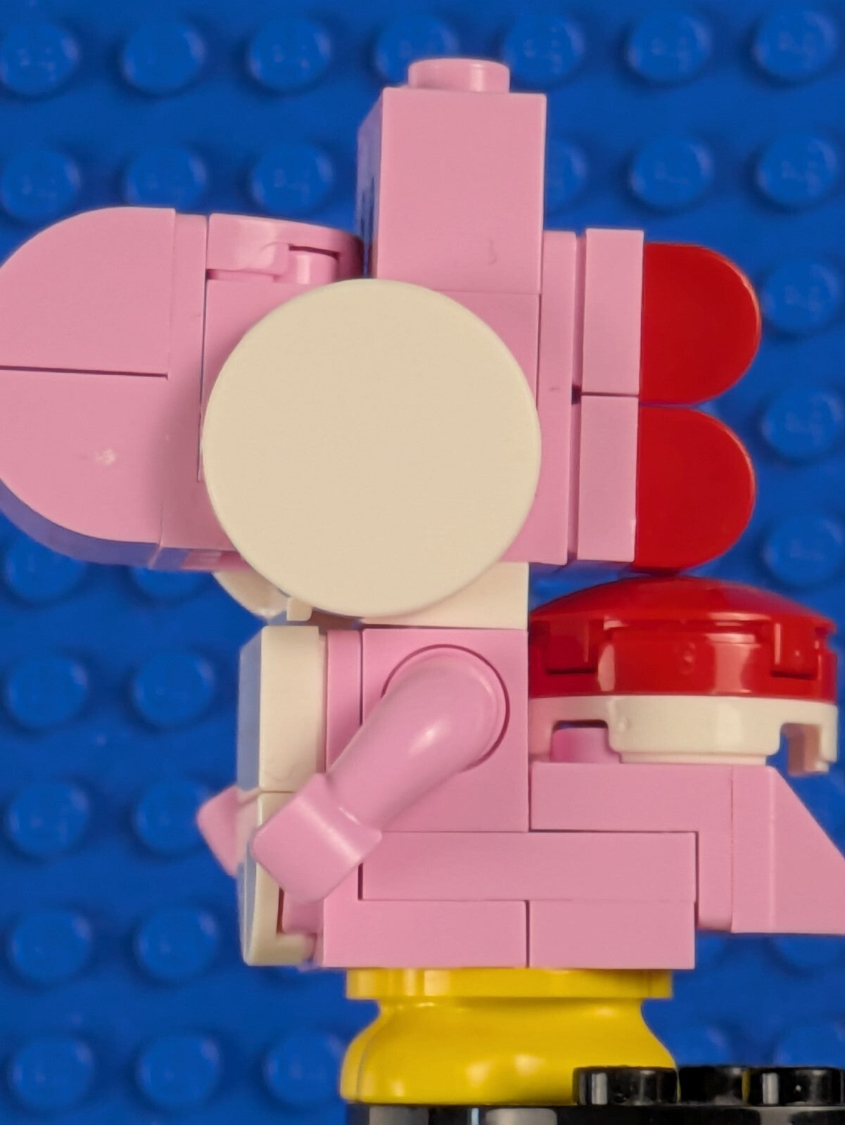 Lego  Super Mario: General: Pink Yoshi White Tile mar0143  Set 71428