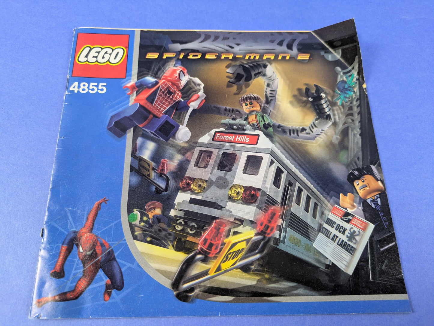 LEGO Spider-Man Spider-Man's Train Rescue 4855 Complete Set Pre-Owned