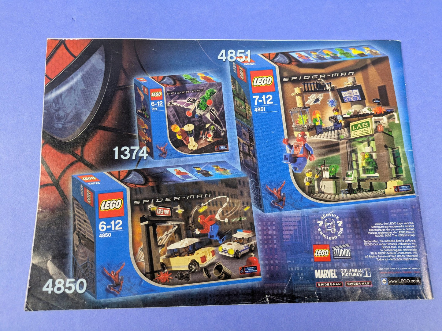 LEGO Spider-Man The Final Showdown 4852 Complete Set Pre-Owned