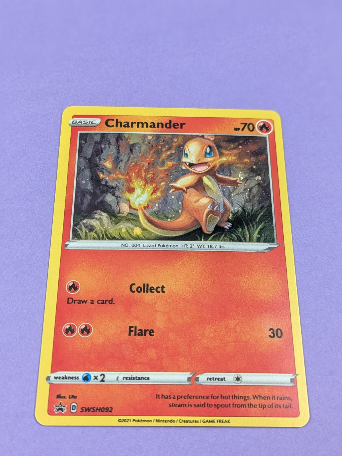 Charmander - SWSH092 - Promo Sword & Shield Promo - Pokemon - NM