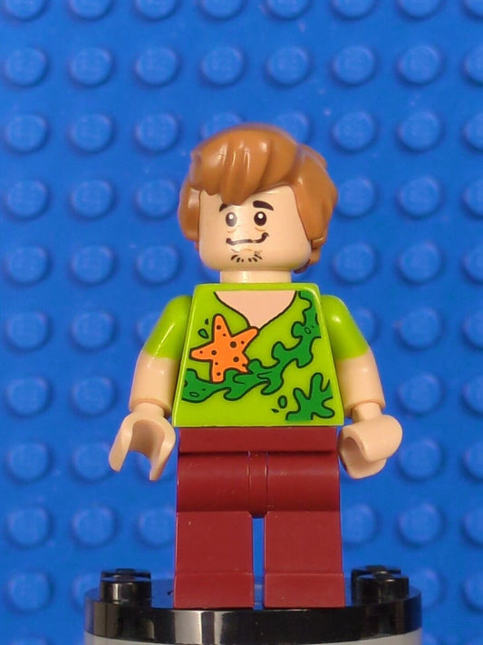 Lego Scooby-Doo: Shaggy Rogers - Seaweed and Starfish Shirt scd012 Set 75903