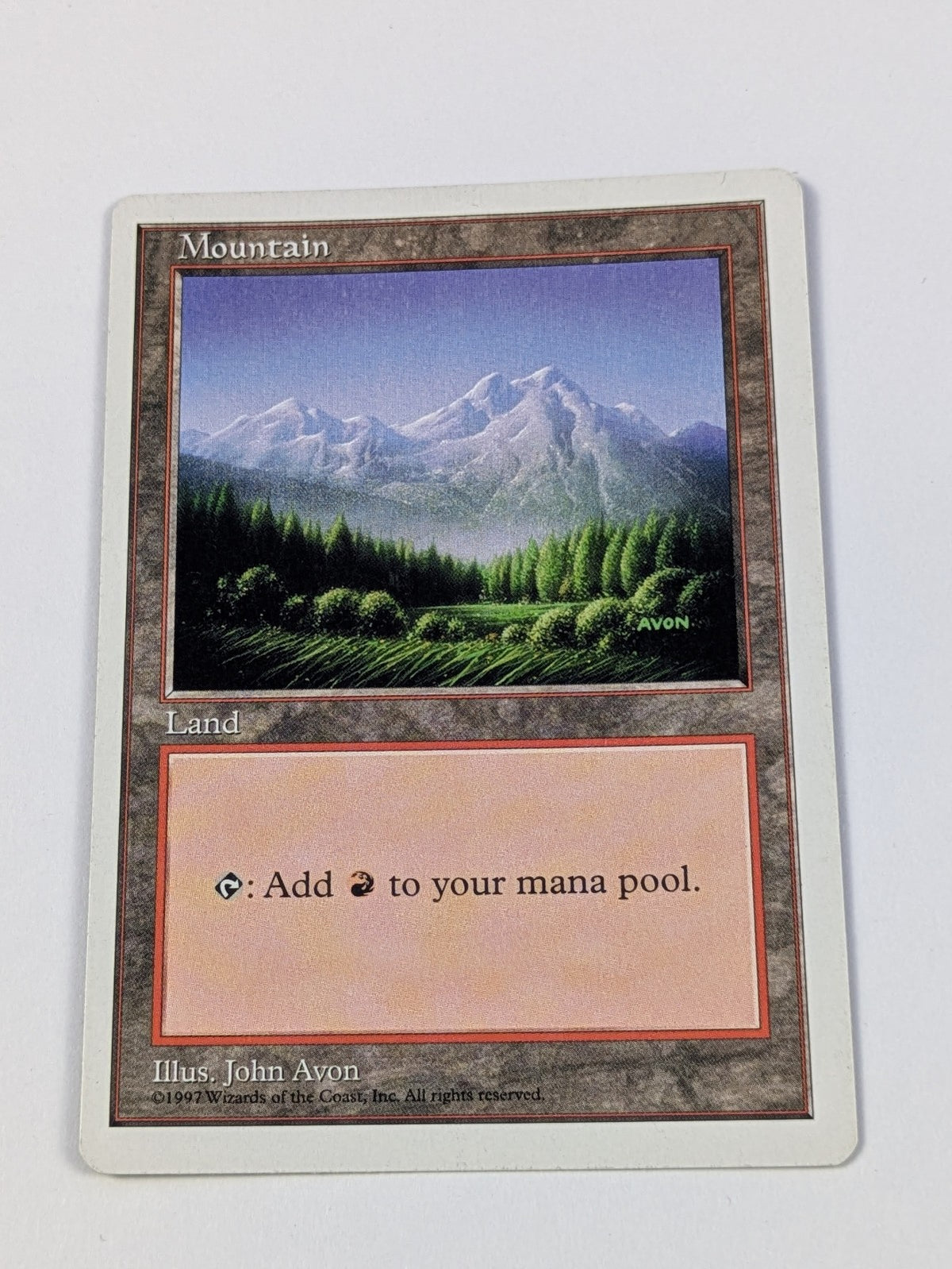 MTG Magic: Fifth Edition: Mountain Basic Land - Regular - LP
