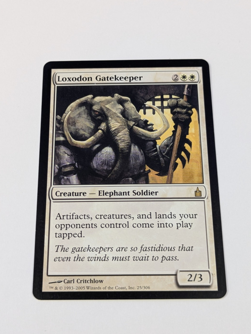 MTG Magic: Ravnica: City of Guilds: Loxodon Gatekeeper #25/306 Rare - NM