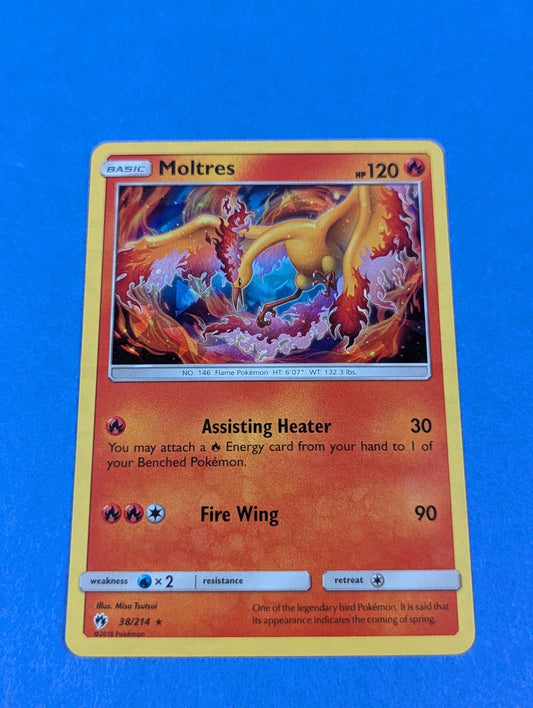 Moltres - 38/214 - Shattered Holo Rare Theme Deck Exclusive - Pokemon - LP