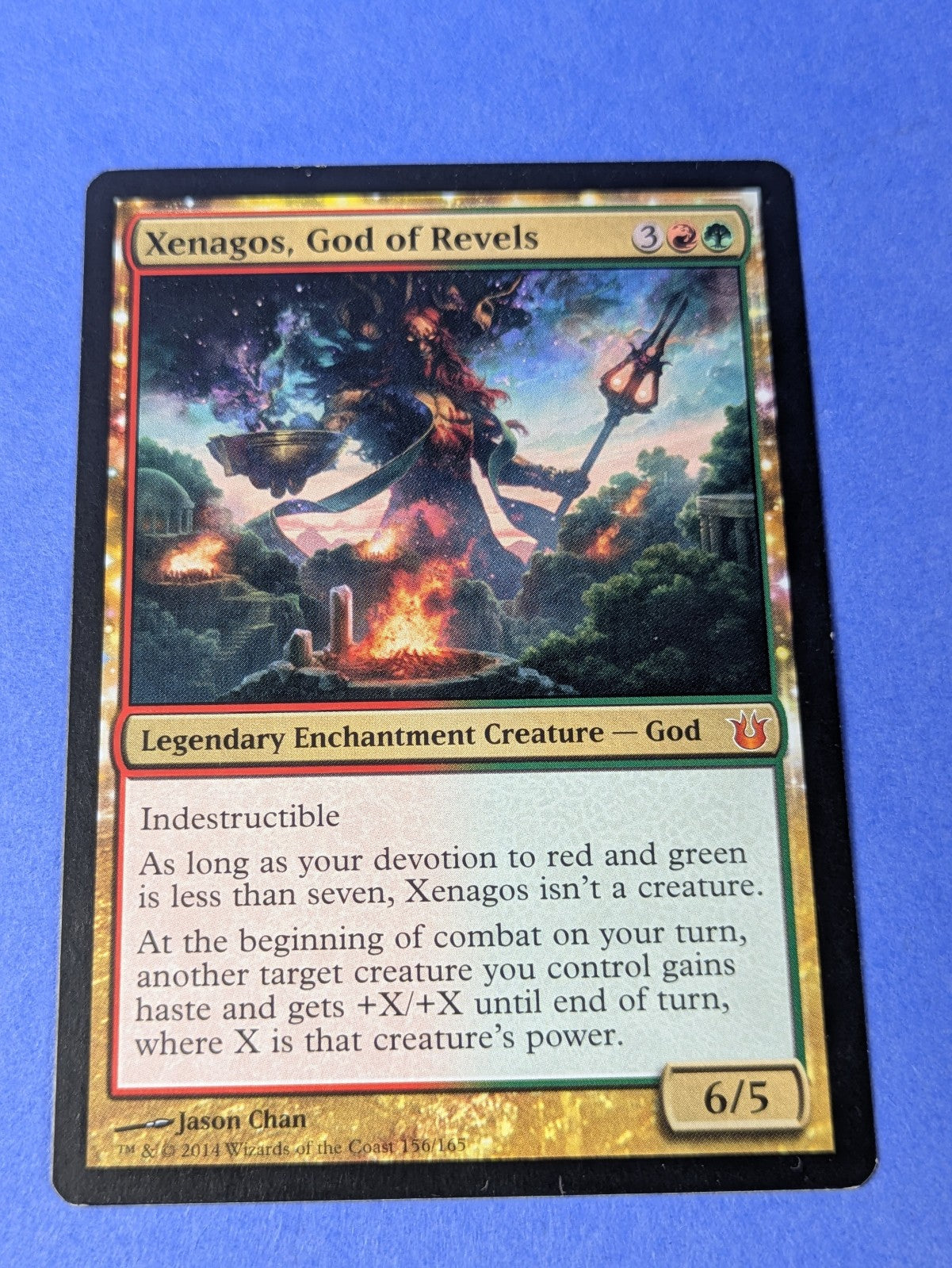 MTG Magic: Born of the Gods: Xenagos, God of Revels #156/165 Mythic - MP