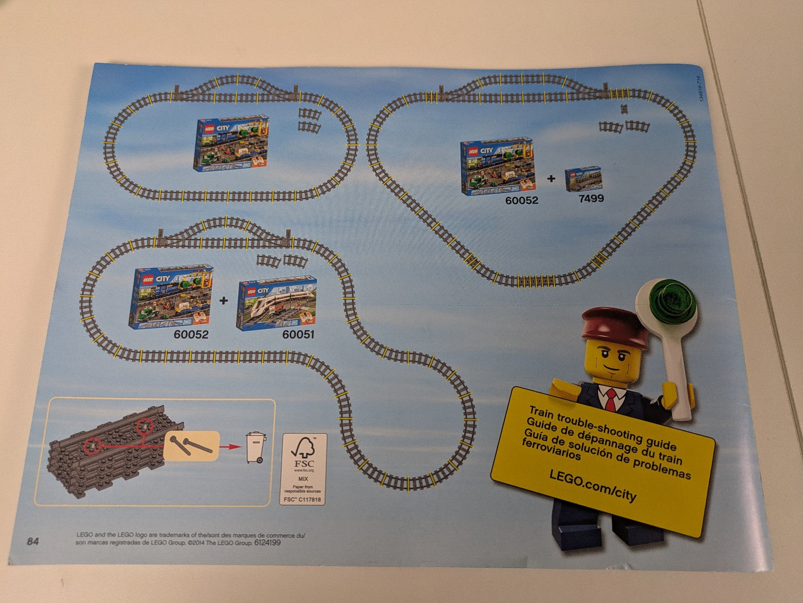 Lego City: Train: RC Train: Cargo Train Set 60052 - Complete Set