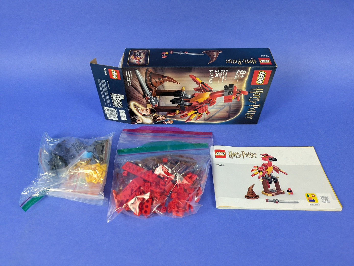 Lego Harry Potter: Sculptures: Fawkes: Dumbledore's Phoenix Set 76448 Complete