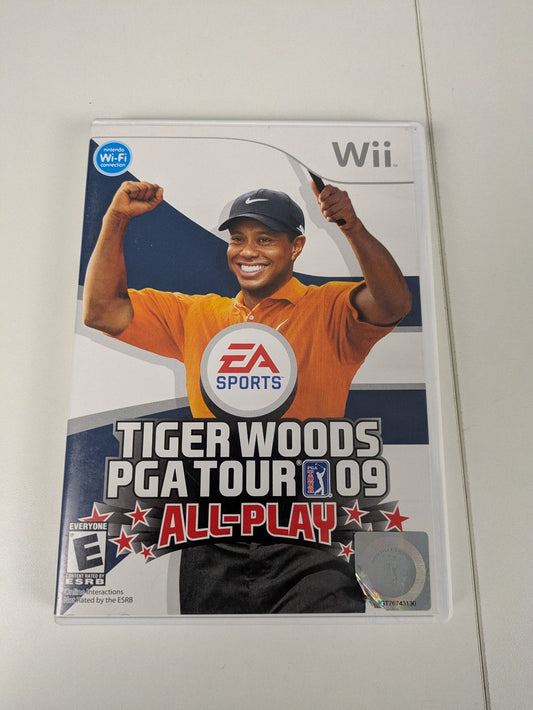 Tiger Woods PGA Tour 09 All-Play (Nintendo Wii, 2008) CIB