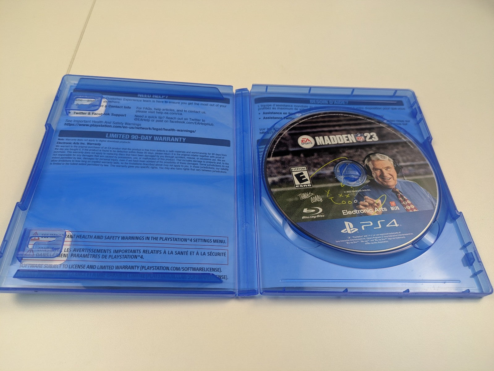 Madden NFL 23 (PS4, 2022) No Manual