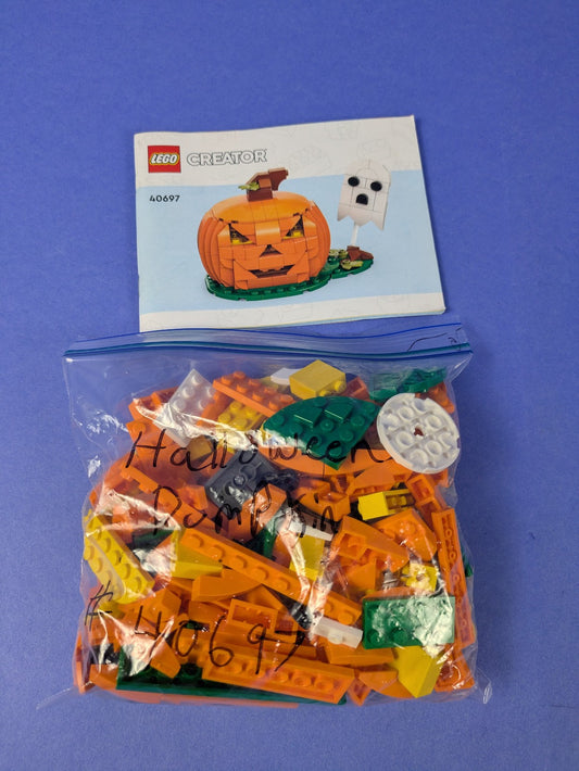 LEGO Creator Halloween Pumpkin 40697 Complete Set Pre-Owned