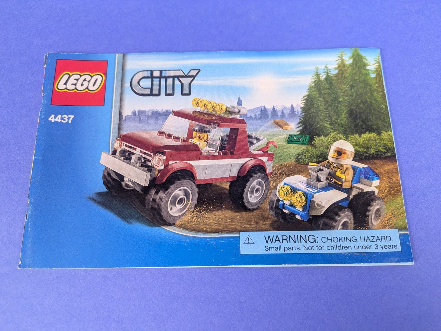 Lego Town: City: Police: Police Pursuit Set 4437 - Incomplete Set