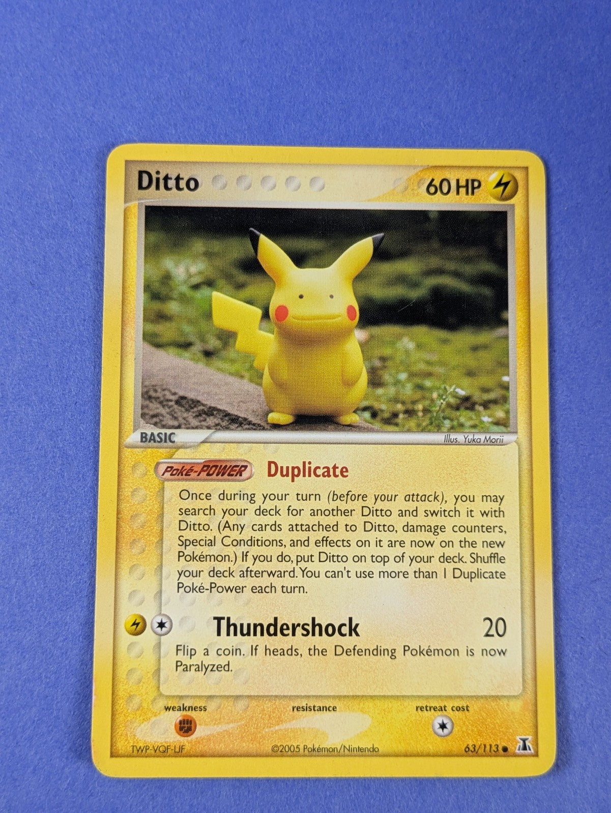Ditto - 63/113 - Common Ex Delta Species - Pokemon Card - LP