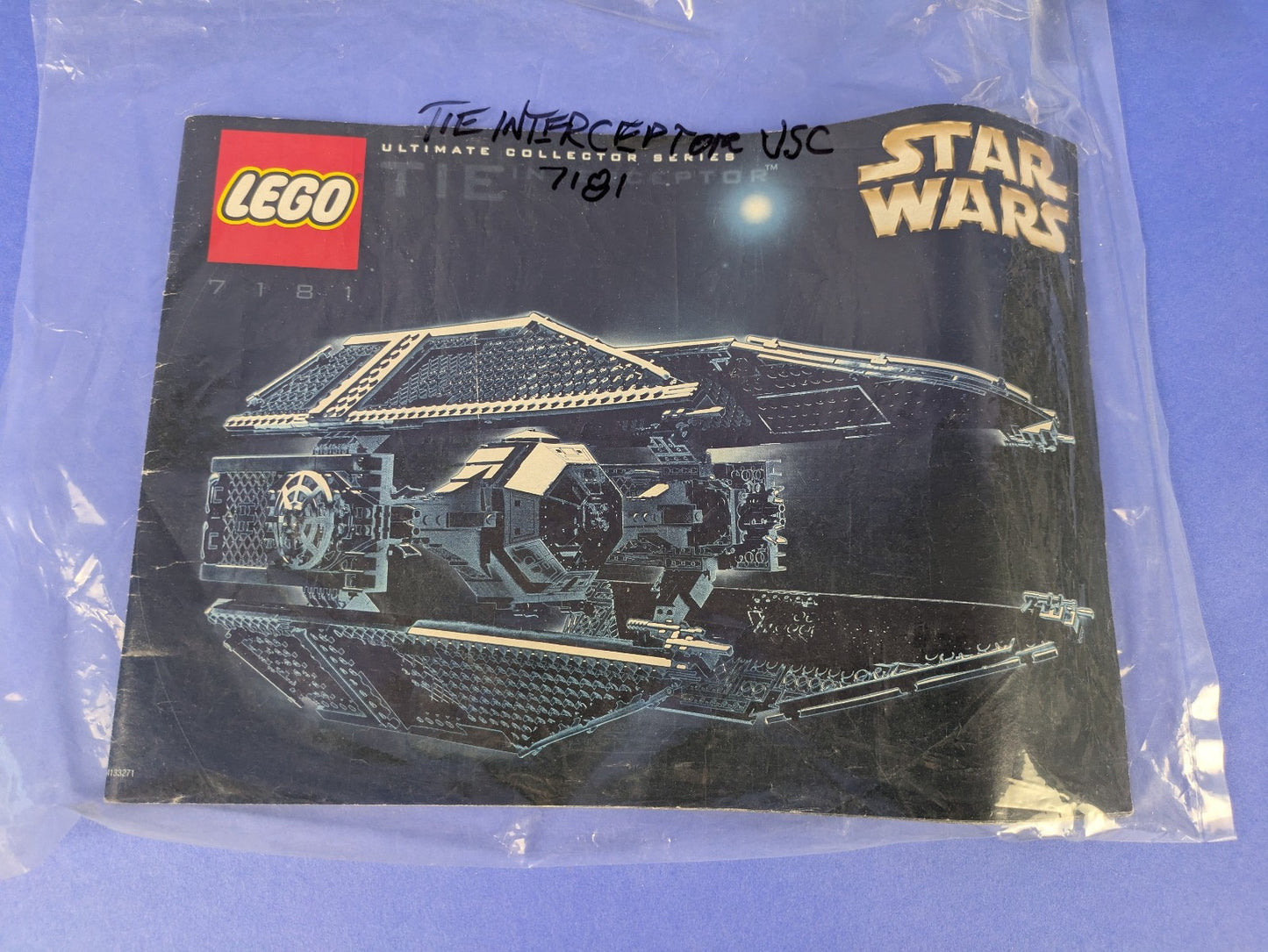 Lego Star Wars: Episode 4-6: TIE Interceptor - UCS Set 7181 w/ Instructions