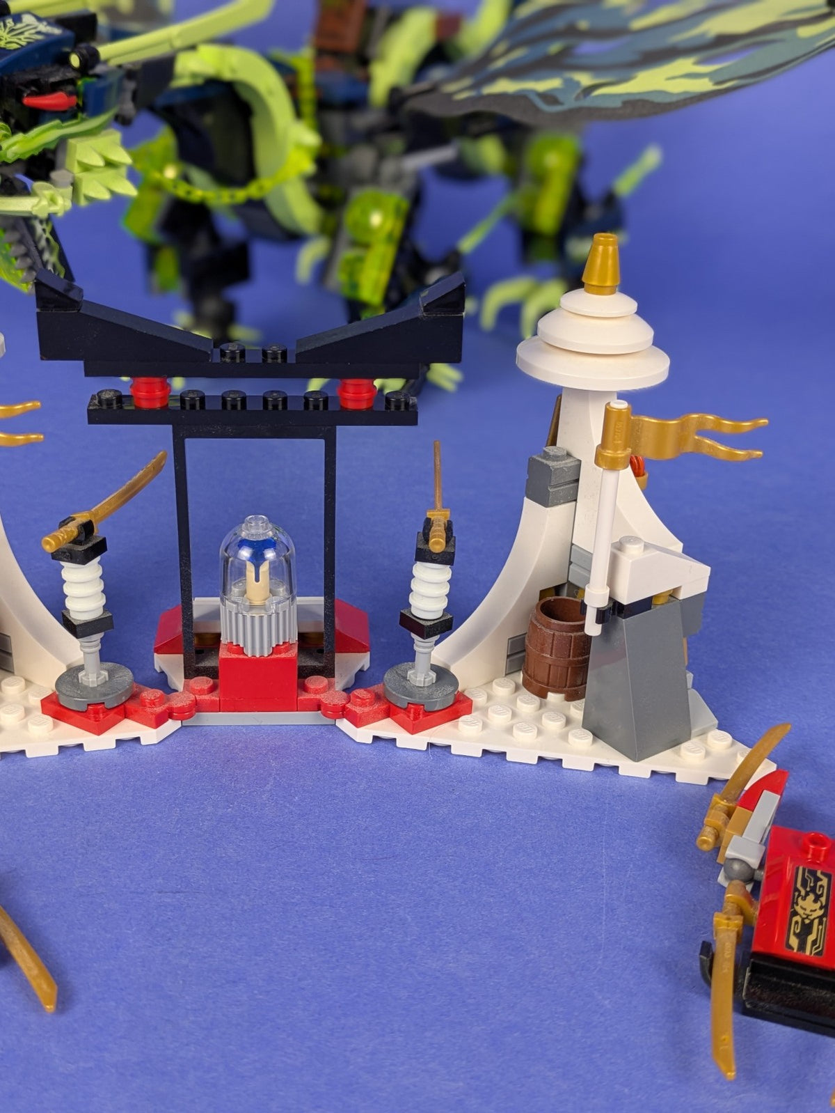 LEGO NINJAGO Attack of the Morro Dragon 70736 Incomplete Set Pre-Owned