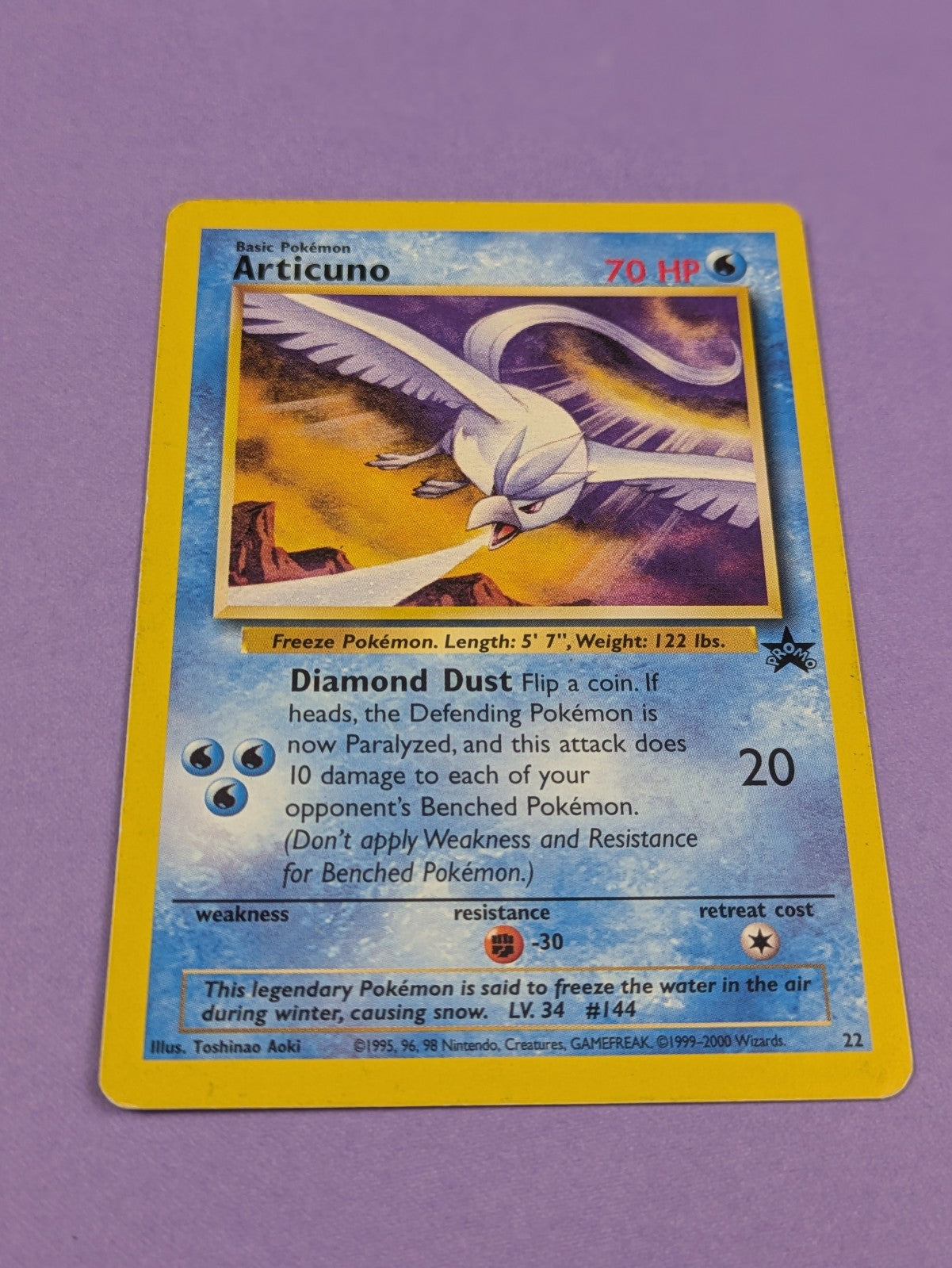 Articuno - 22/53 - Promo Wizards Black Star Promos - Pokemon Card - LP