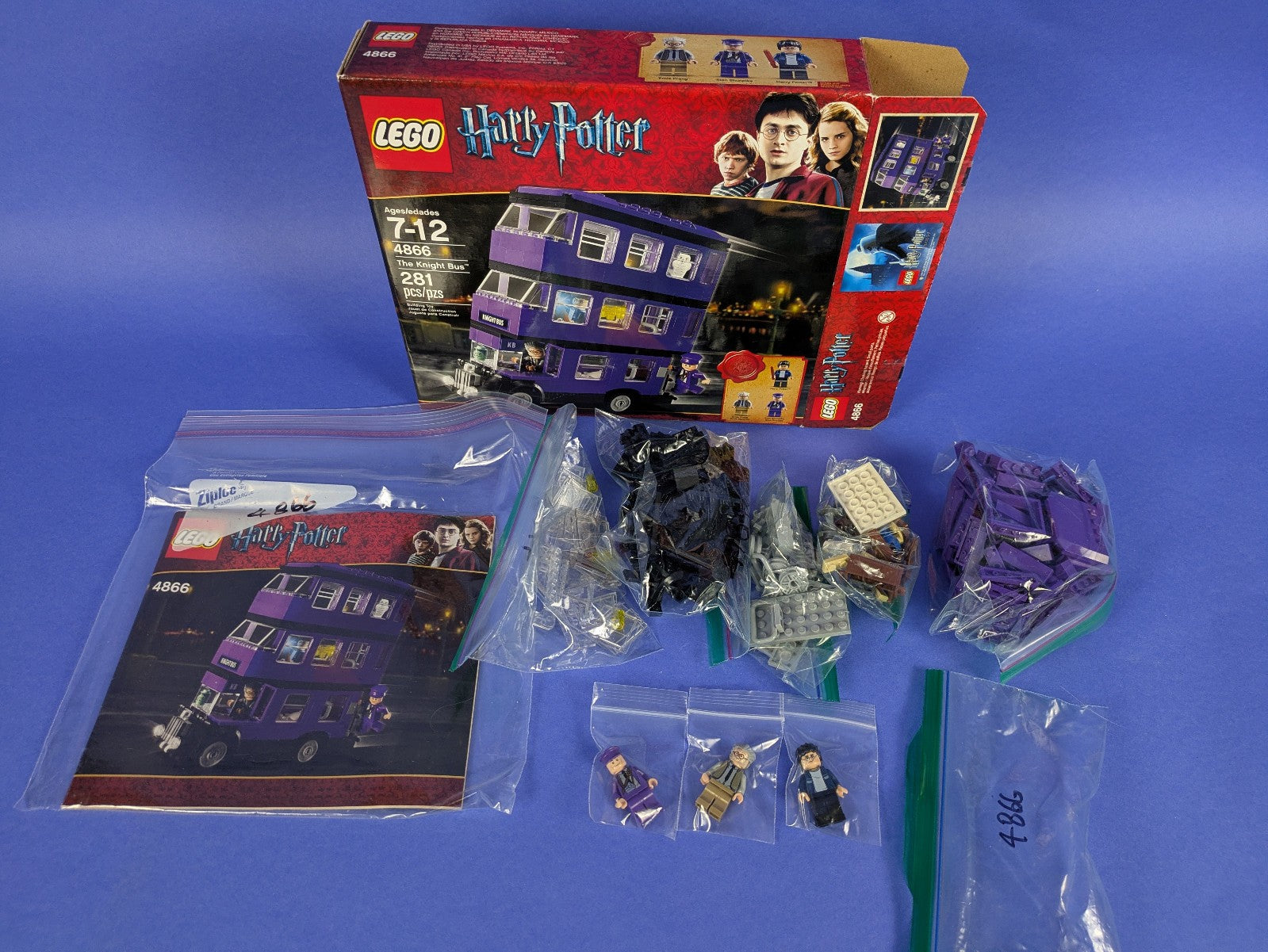 Harry Potter: Prisoner of Azkaban: The Knight Bus Set 4866 Complete Set