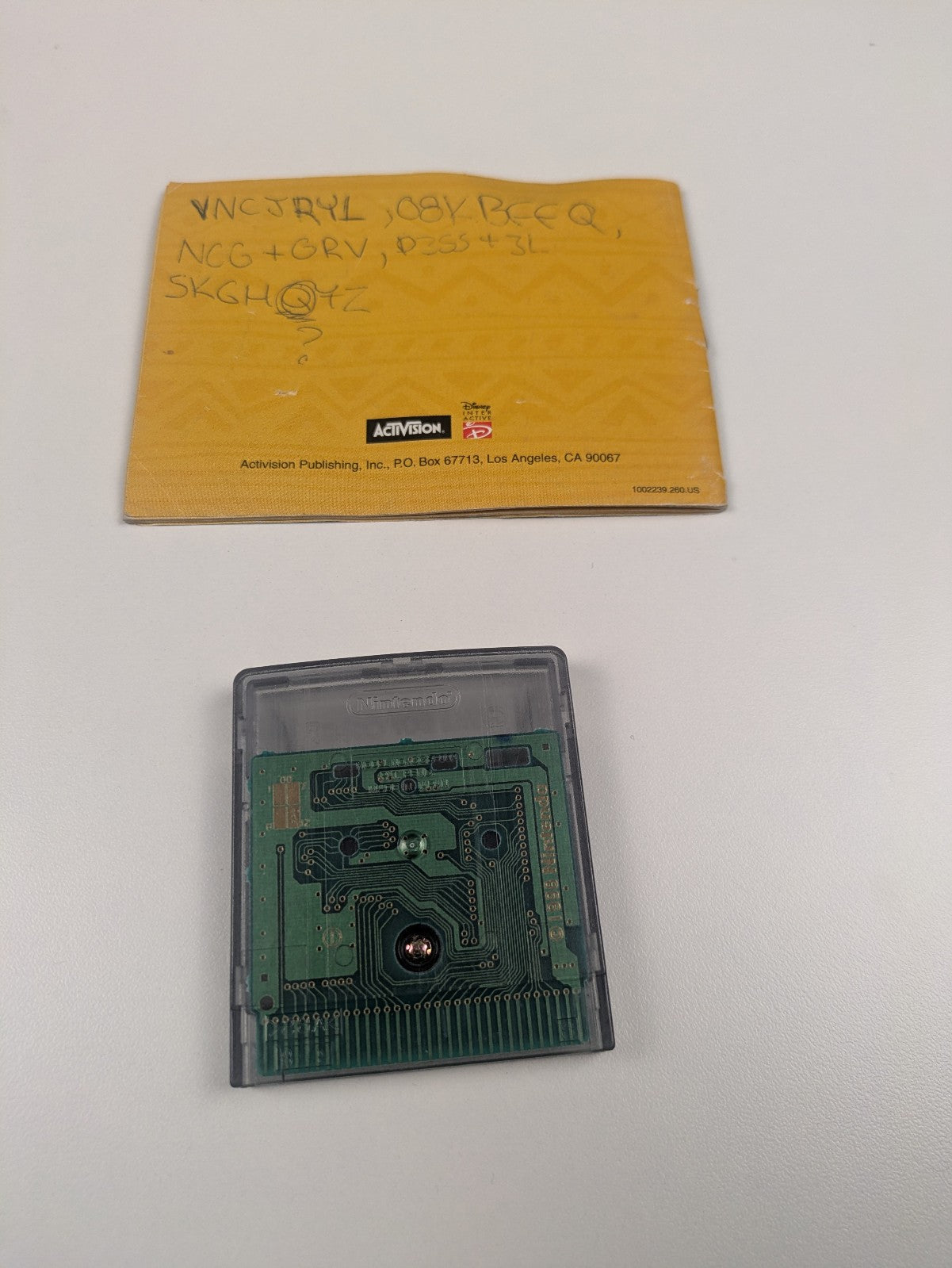 The Lion King: Simba’s Mighty Adventure (Game Boy Color, 2000) Cartridge/Manual