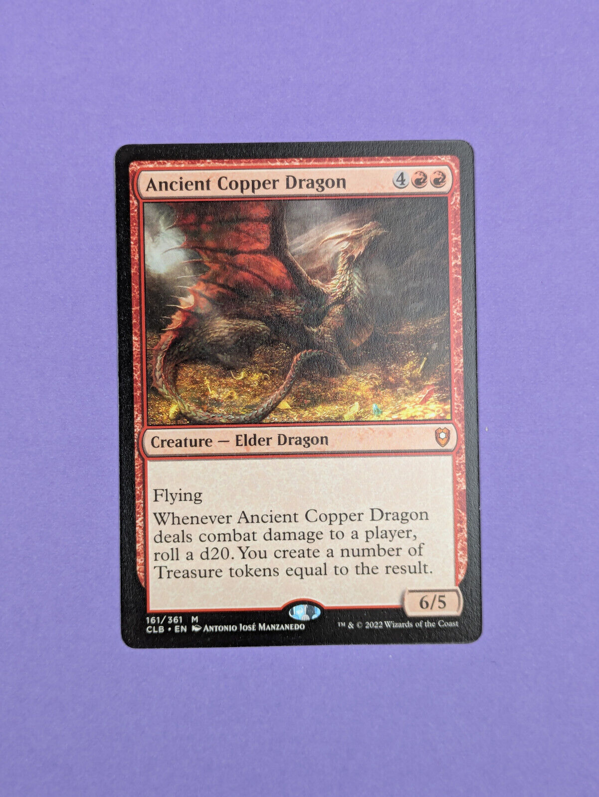 MTG Magic The Gathering: Commander Legends: Ancient Copper Dragon Mythic 161/361