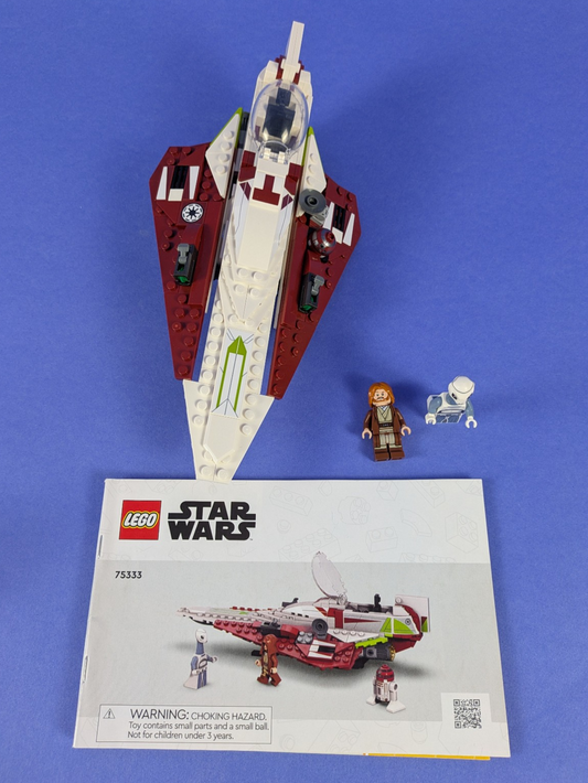 Lego Star Wars: Obi-Wan Kenobi's Jedi Starfighter Set 75333 Incomplete Set