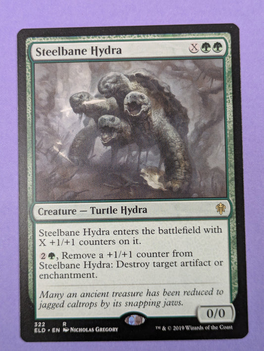 MTG Magic The Gathering: Throne of Eldraine: Steelbane Hydra Rare #322 - NM
