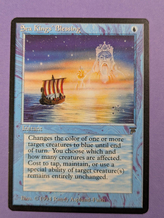 MTG Magic the Gathering: Legends: Sea Kings' Blessing Uncommon - NM