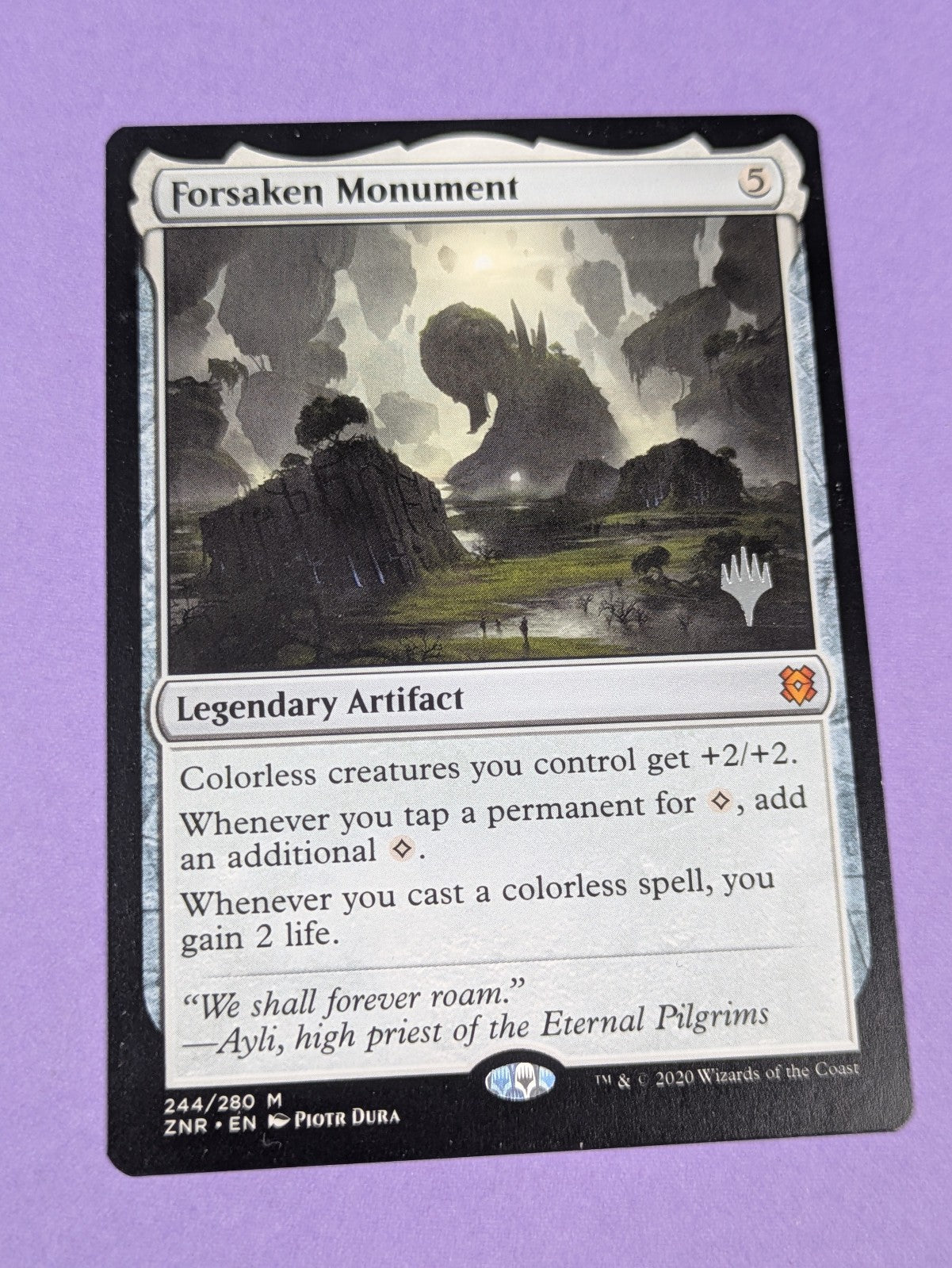 MTG Magic: Zendikar Rising: Forsaken Monument #244/280 Mythic - NM