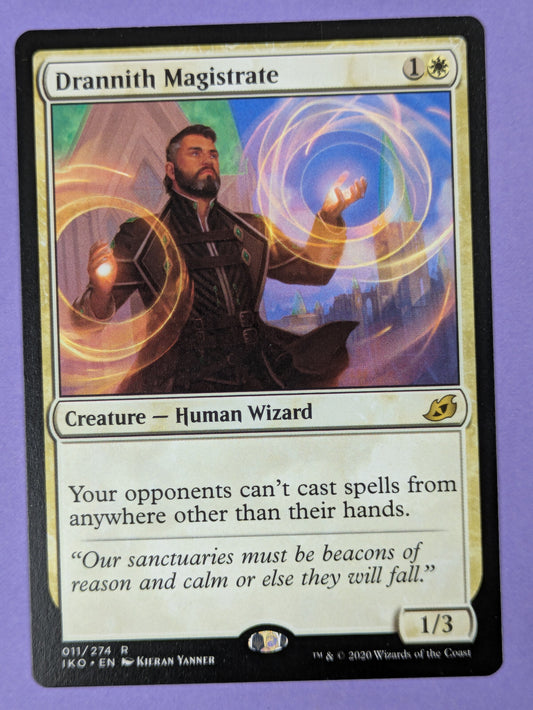 MTG Magic: Ikoria: Lair of Behemoths: Drannith Magistrate #011/274 Rare - NM