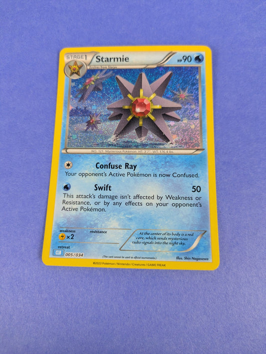 Starmie - 005/034 - Holo Promo Pokémon TCG Classic - Blastoise CLB - Pokemon NM