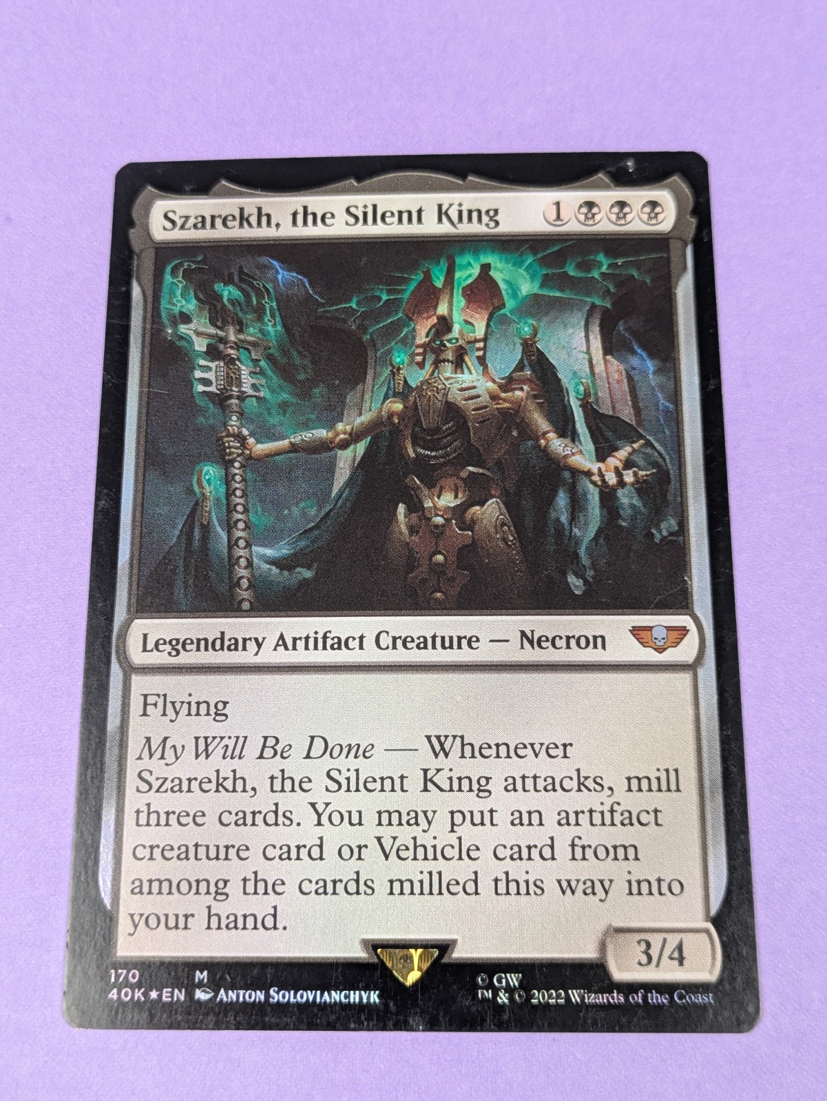 MTG: Universes Beyond: Warhammer 40,000: Szarekh, the Silent King Foil #170 NM