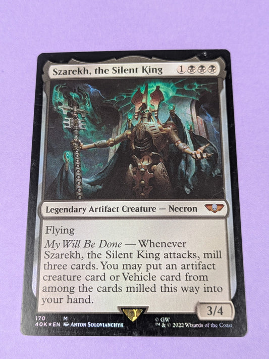 MTG: Universes Beyond: Warhammer 40,000: Szarekh, the Silent King Foil #170 NM