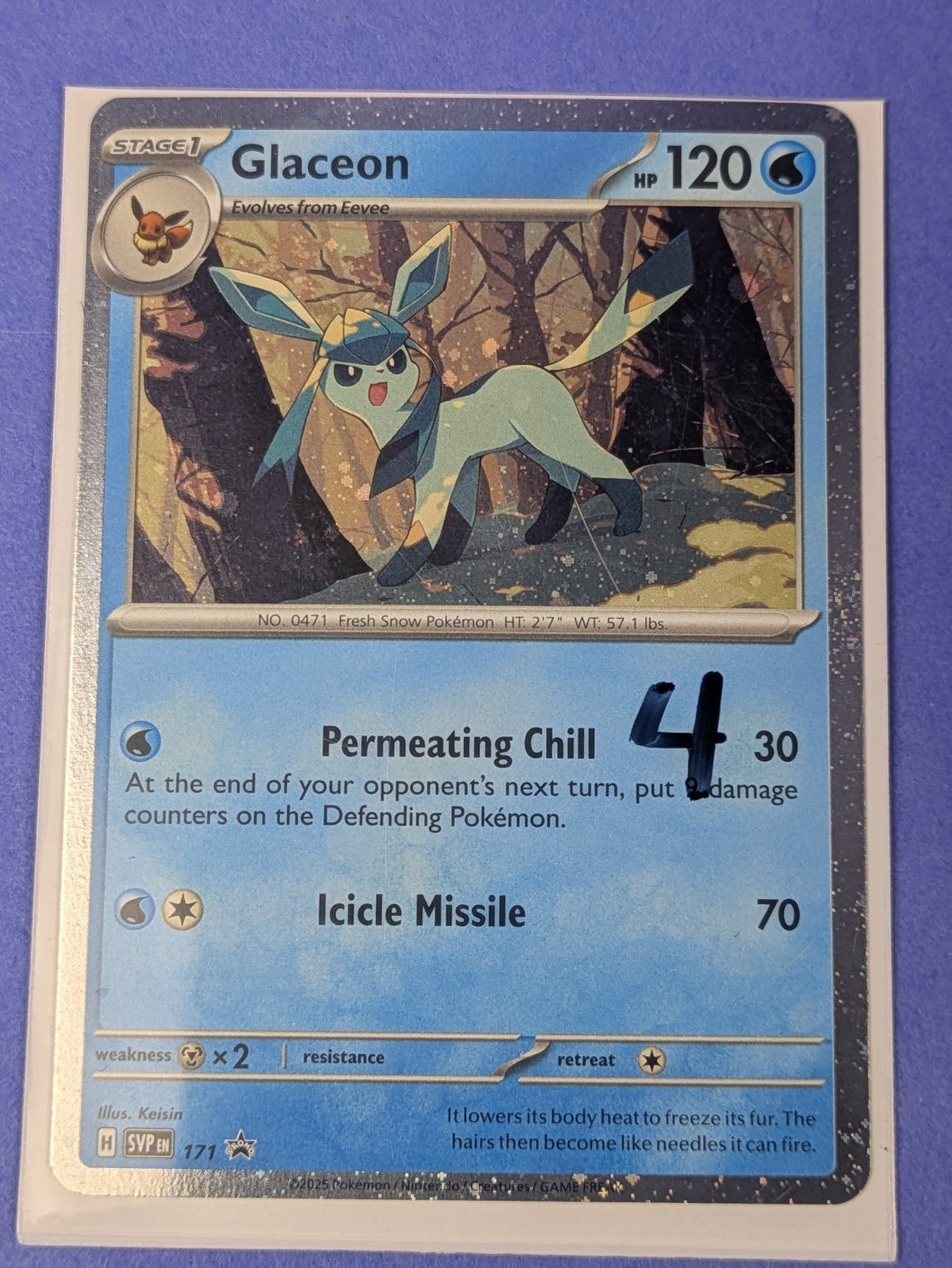 Glaceon - SVP171 - Promo Cosmos Holo Scarlet & Violet Promos - Pokemon - NM