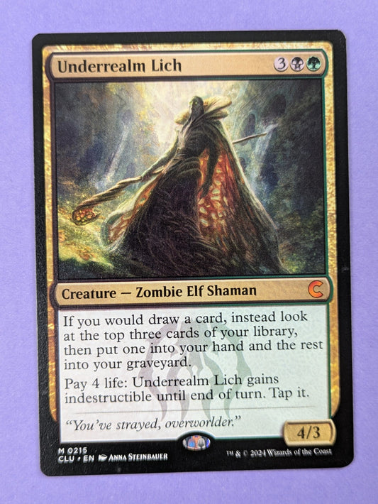 MTG Magic: Ravnica: Clue Edition: Underrealm Lich #0215 Mythic - NM